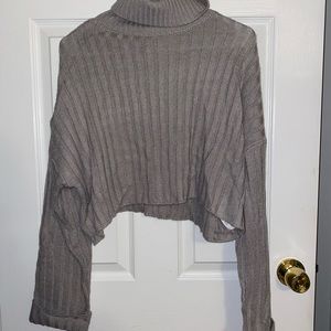 [Forever 21] Cropped Turtleneck Sweater